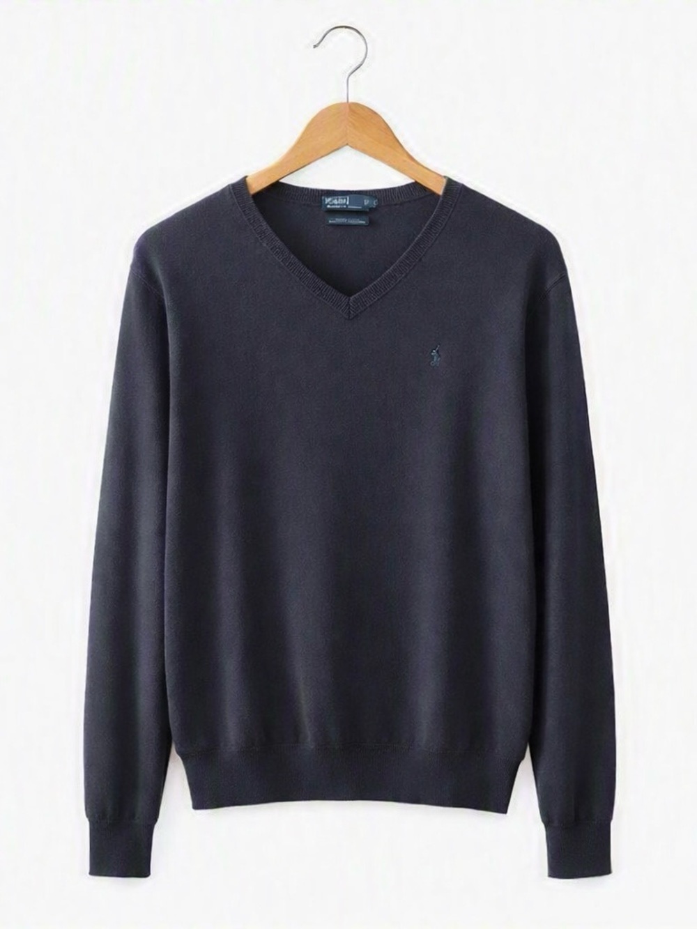 Polo Ralph Lauren Navy V-Neck Knit Sweater